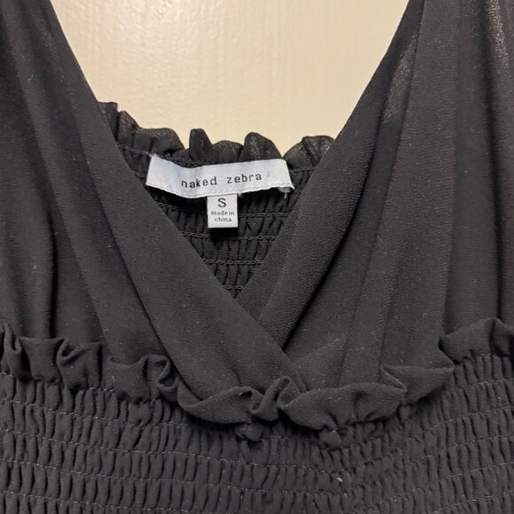 Naked Zebra Black Top - Picture 2 of 3